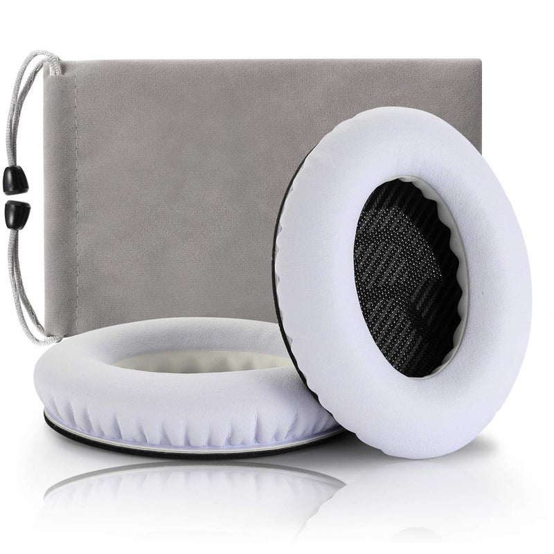 Cypher.V Headphones Replacement Ear Pads,for Bose Quietcomfort QC15 QC25 QC35 35 ii (White) - Image 1